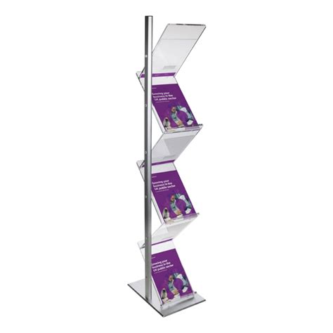 Literature Stand Magazine Zig Zag Brochure Display Stand