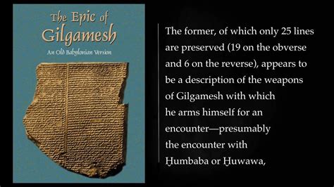 Gilgamesh Epic An Old Babylonian Version On The Basis Of Recently