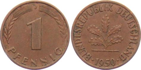 Deutschland Brd J Pfennig Vf Ma Shops