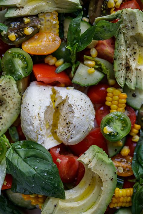 Farmers Market Salad With Buffalo Mozzarella Simply Delicious