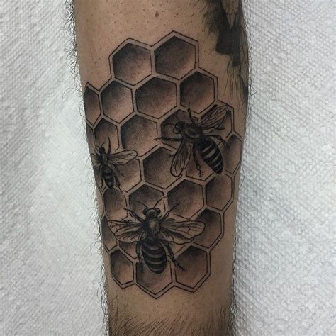 Beehive Pattern Tattoo