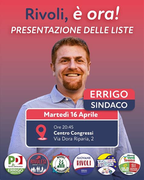 Rivoli La Presentazione Delle Liste Civiche A Sostegno Del Candidato