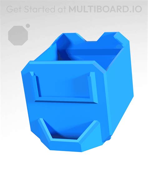 1x1x1 Deep Linear Divided Multibin Simple Drawer 3d Model By