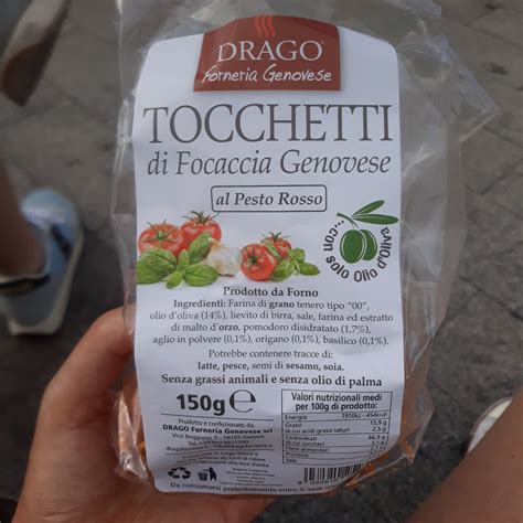 Drago Forneria Genovese Tocchetti Di Focaccia Al Pesto Rosso Reviews