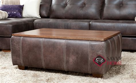 Functional Coffee Table Leather Stationary Table By Luonto Is Fully