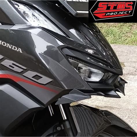 Jual VARIO 160 WINGLET VISOR HUGGER AIRBLADE AIR BLADE SAMBUNGAN