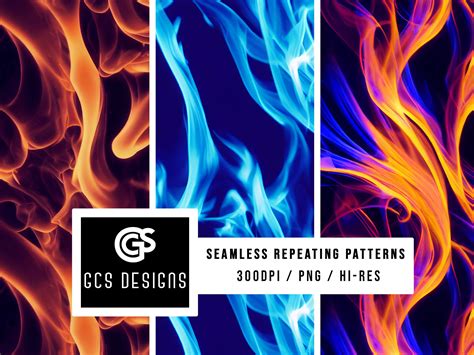 Seamless Png Fire Flames Seamless Pattern Repeating Design Etsy Australia