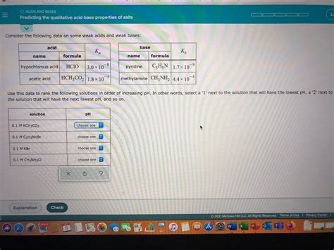 Solved E O Acids And Bases Predicting The Qualitative Chegg