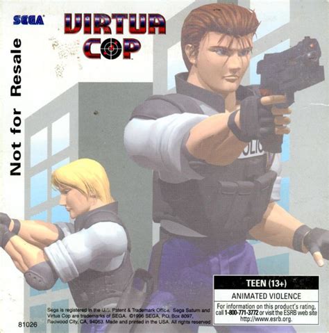 Virtua Cop 1995 SEGA Saturn Box Cover Art MobyGames