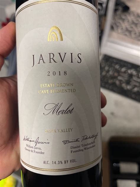 2018 Jarvis California Winery Merlot Usa California Napa Valley