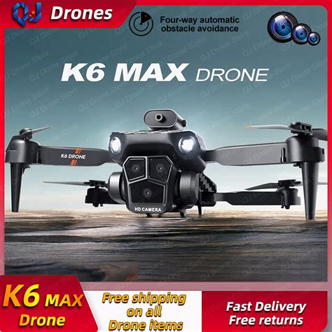 New K6Max Mini Drone Professinal Three Cameras Wide Angle Optical Flow