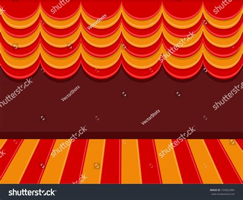 Stage Cartoon Background Vector Stock Vector (Royalty Free) 154922384 ...