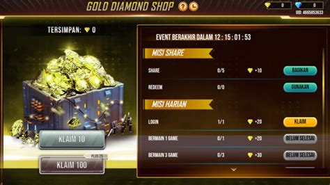 Tips Cepat Dapatkan Diskon Di Event Gold Diamond Shop Ff Spin