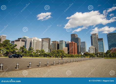 Tokyo Center Skyline and Park Editorial Image - Image of street, flats ...