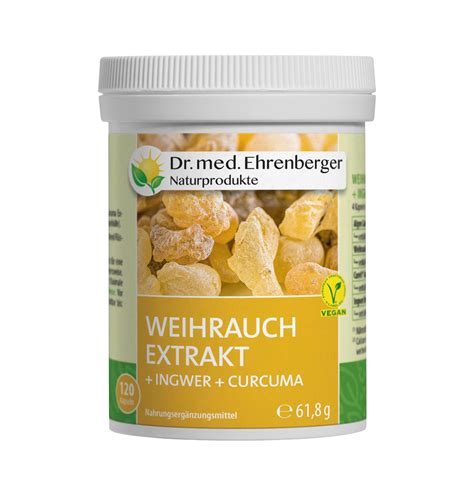 Weihrauch Extrakt Ingwer Curcuma 120 Kapseln Dr Med