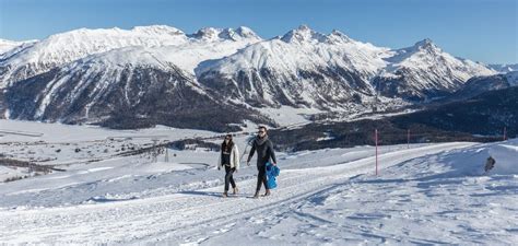 Winter Hiking On Muottas Muragl And Corviglia Engadin St Moritz