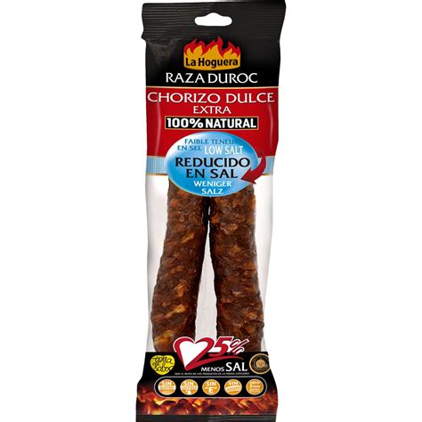 Comprar Chorizo Dulce Extra 100 Natural Reducido En Sal Raza Duroc