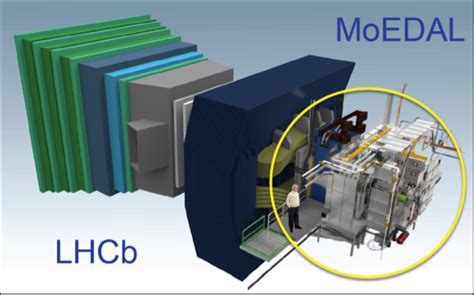 A Three Dimensional Schematic View Of The MoEDAL Detector On The