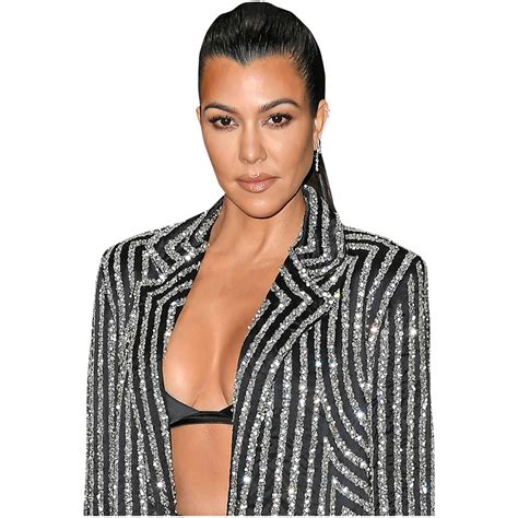 Kourtney Kardashian Stripes Half Body Buddy Celebrity Cutouts