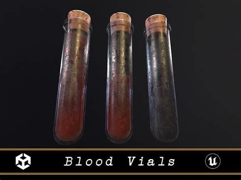 3D model Blood Vials VR / AR / low-poly | CGTrader