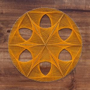 String Art Sacred Geometry Hilorama Interior Decoration Etsy