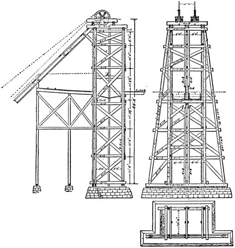 Mining Headgear Hoist Tower | ClipArt ETC