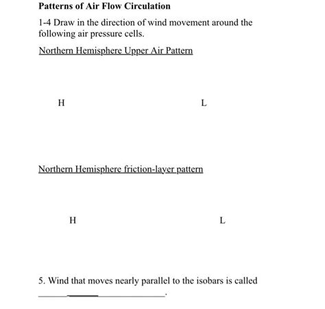 solved patterns  air flow circulation   draw   cheggcom
