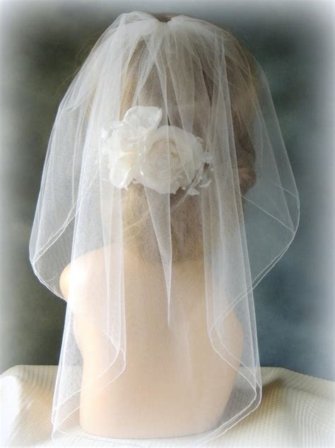 Bridal Veil Double Layer Illusion Tulle Bridal Veil Wedding Veil