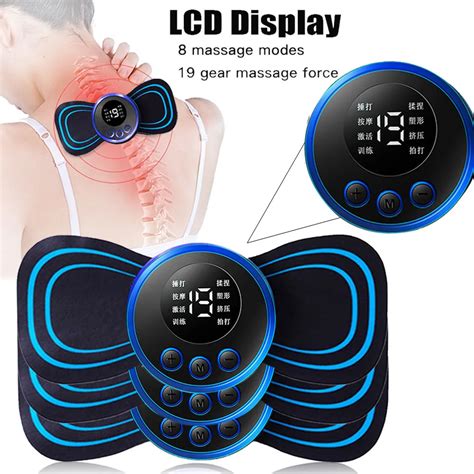 Display Lcd Ems Pesco O Maca Massageador El Trico Modo Cervical