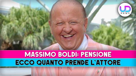 Massimo Boldi Ecco Quanto Prende Di Pensione Youtube