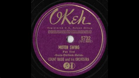 Count Basie And His Orchestra Moten Swing 1940 Youtube