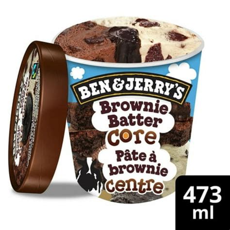 Ben And Jerrys Caramel Core Brownie Batter Ice Cream 473 Ml Delivery