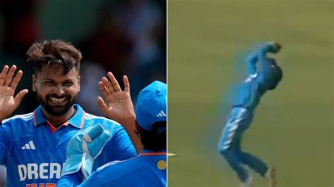 Watch Ravindra Jadeja Takes A Stunning Catch To Hand Mukesh Kumar His