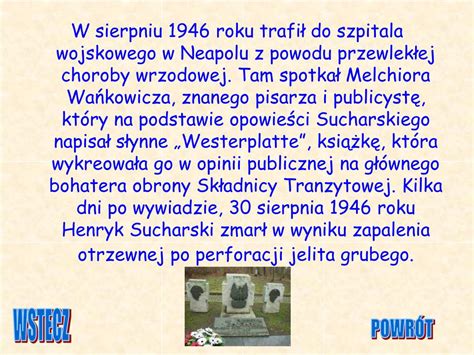 Ppt Major Henryk Sucharski Nasz Patron Powerpoint