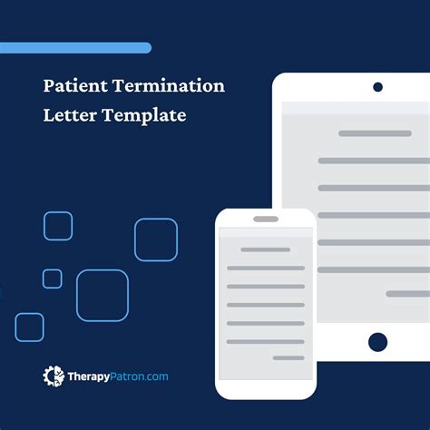 Patient Termination Letter PDF Template for Therapy (Editable, Fillable ...