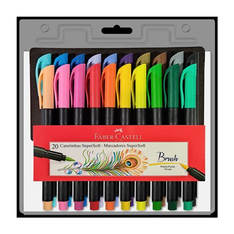 Marcadores Supersoft Punta Pincel Faber Castell Set X Solo Graffic