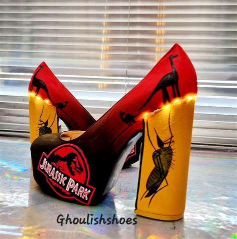 Jurassic Park Solid Light Up Heels Ghoulish Shoes