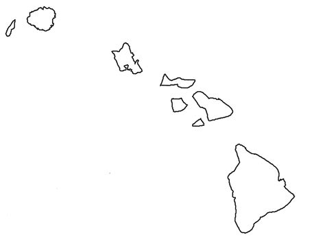 Printable Outline Map Of Hawaii Images And Photos Finder