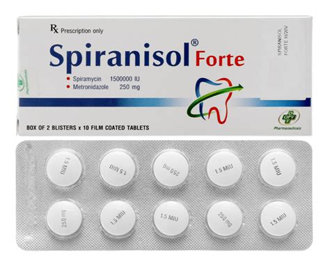 Spiranisol Forte Metronidazole Spiramycin Pharmog