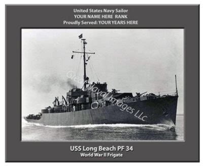 Uss Long Beach Pf Navy Ship Photo Personalized Us Navy Ship