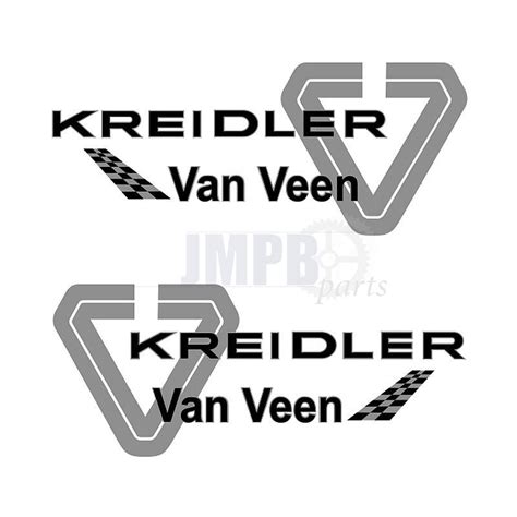 Stickerset Kreidler Van Veen Silver Lined Jmpb Parts