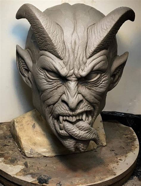 Evil Demon Sculpture Dark Art Tattoo Inspiration