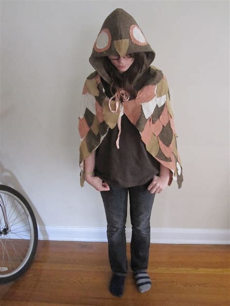 Owl Hood And Poncho Wings Cosplay Wings Fashion Poncho