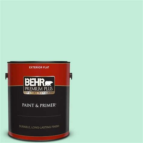 Behr Premium Plus Gal A Seafoam Pearl Flat Exterior Paint