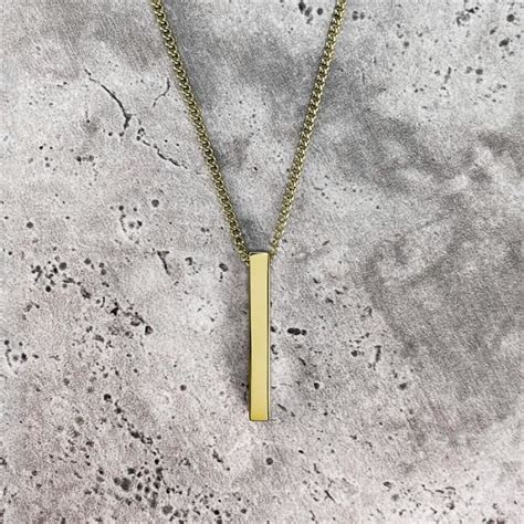 Chaine De Cou Vendue Seule Qxtd Rectangle Hommes Pendentif Collier