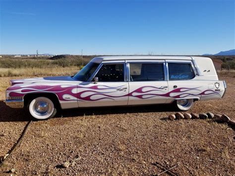 Custom Paint 1971 Cadillac Superior Hearse For Sale