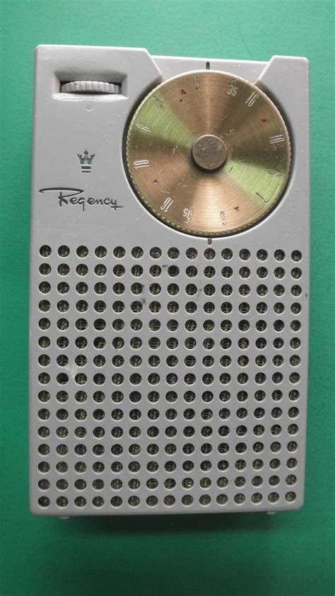 The Regency Tr 1 Is The First Commercially Produced Transistor Radio This Gray Colored Version