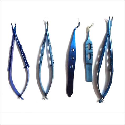 Steel Ophthalmic Surgical Instruments Set In Titanium At Best Price In