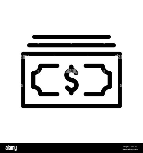 Monoline Sign Dollar Money Cash Line Logo Icon Register Payment