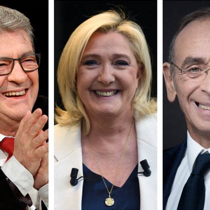 Zemmour Le Pen Mélenchon les ambiguïtés des candidats à la